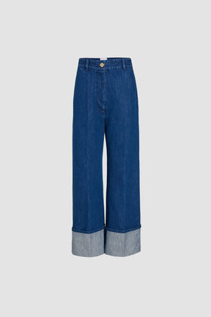 Iconic trousers in organic cotton denim