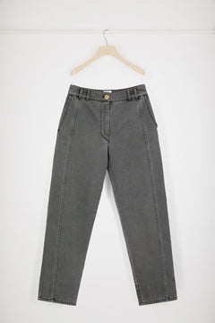 Pantalon cargo en denim bio