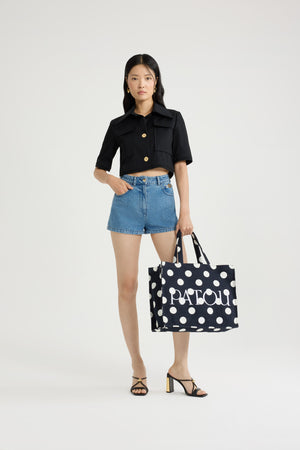 Pantaloncino mini in denim