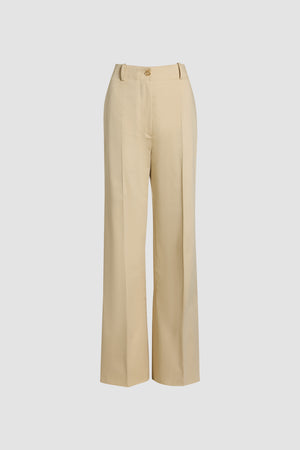 Pantalone flare in cotone bio