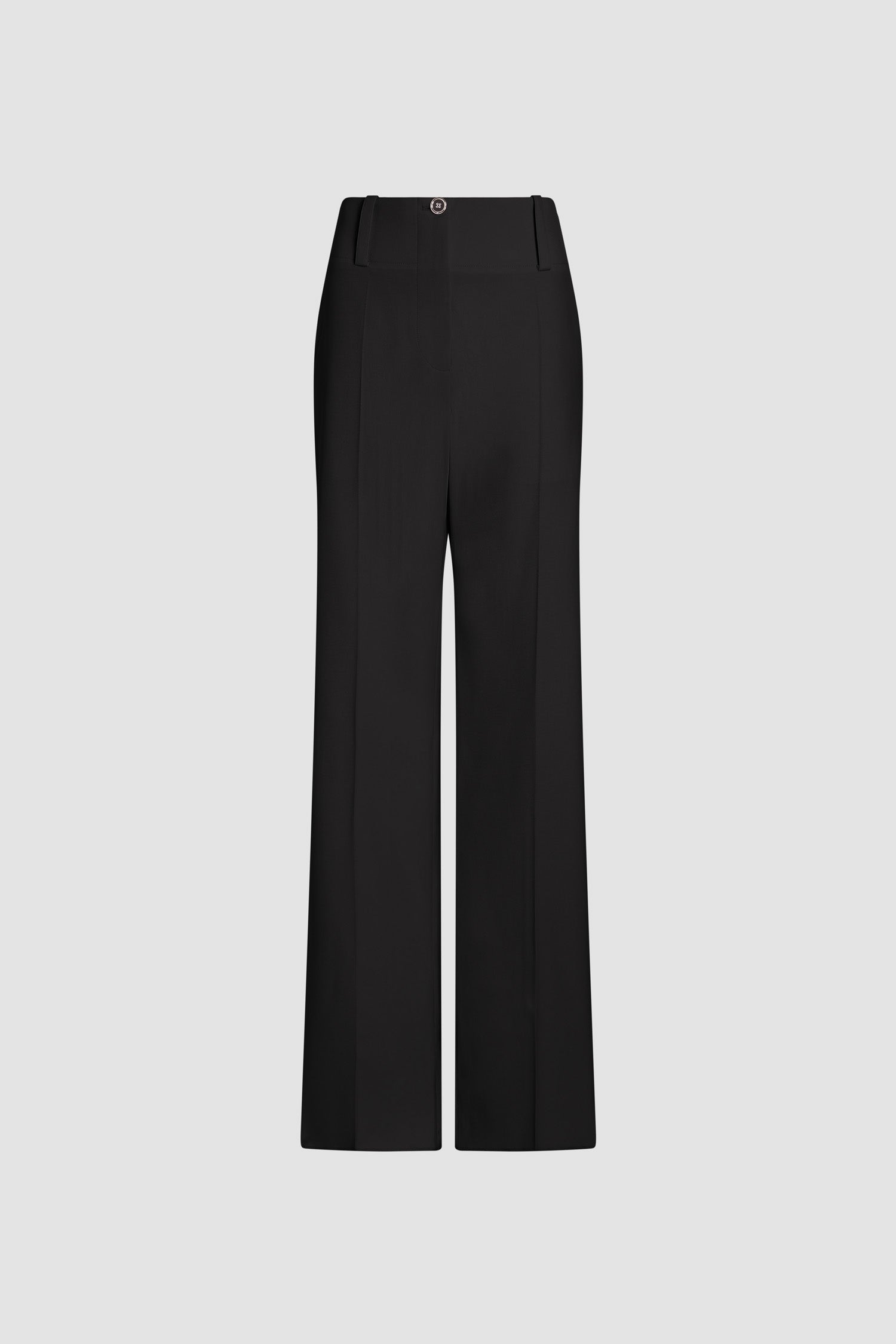 Patou - Pantaloni ampi a gamba dritta in lana eco-responsabile - Black - Pantaloni ampi a gamba dritta neri in lana eco-responsabile. Vita alta. Gamba dritta.