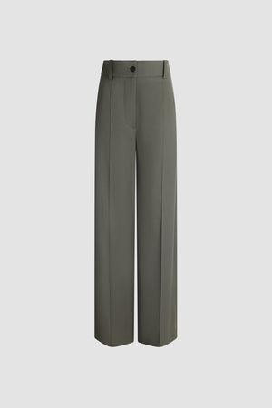 Gerade Hose aus verantwortungsvoll gewonnener Wolle