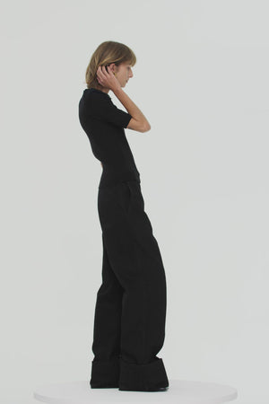 Embellished short-sleeved jumper