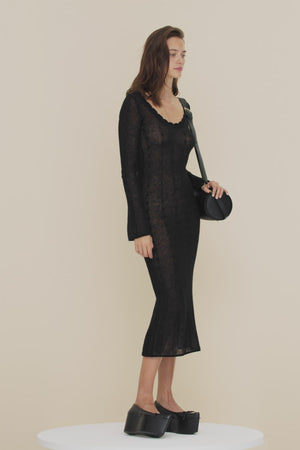 Midi summer knit dress