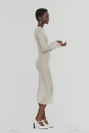 Midi summer knit dress