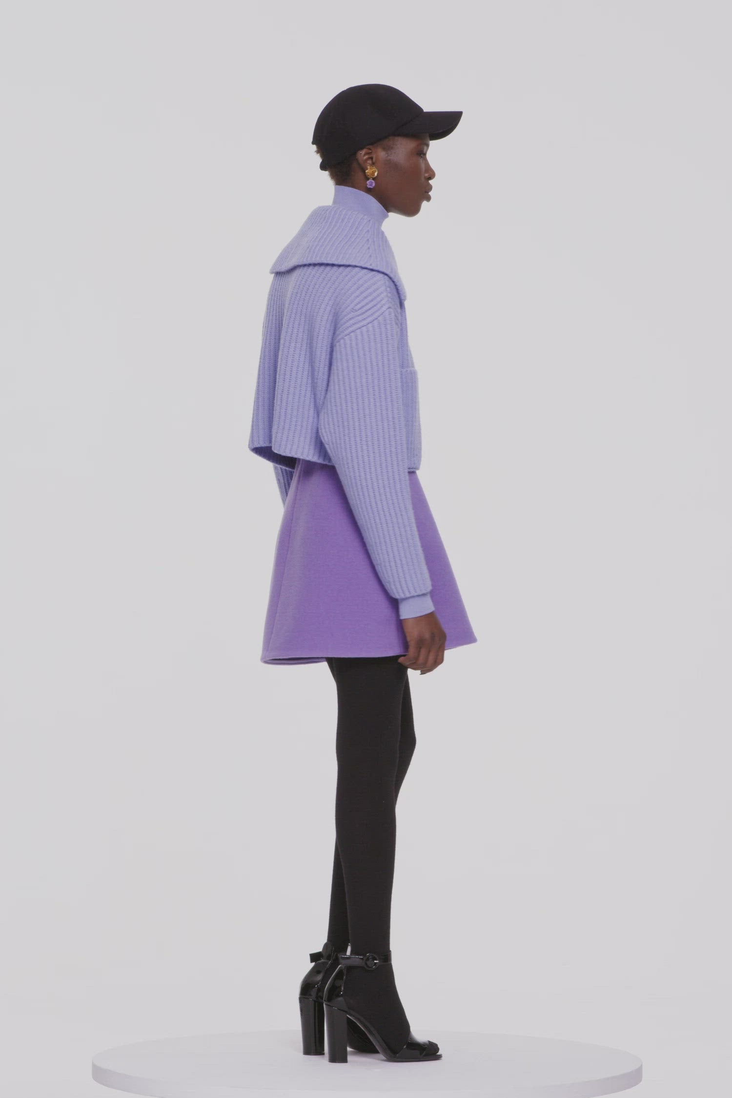 Patou | ダブルウェイスウール ミニスカート