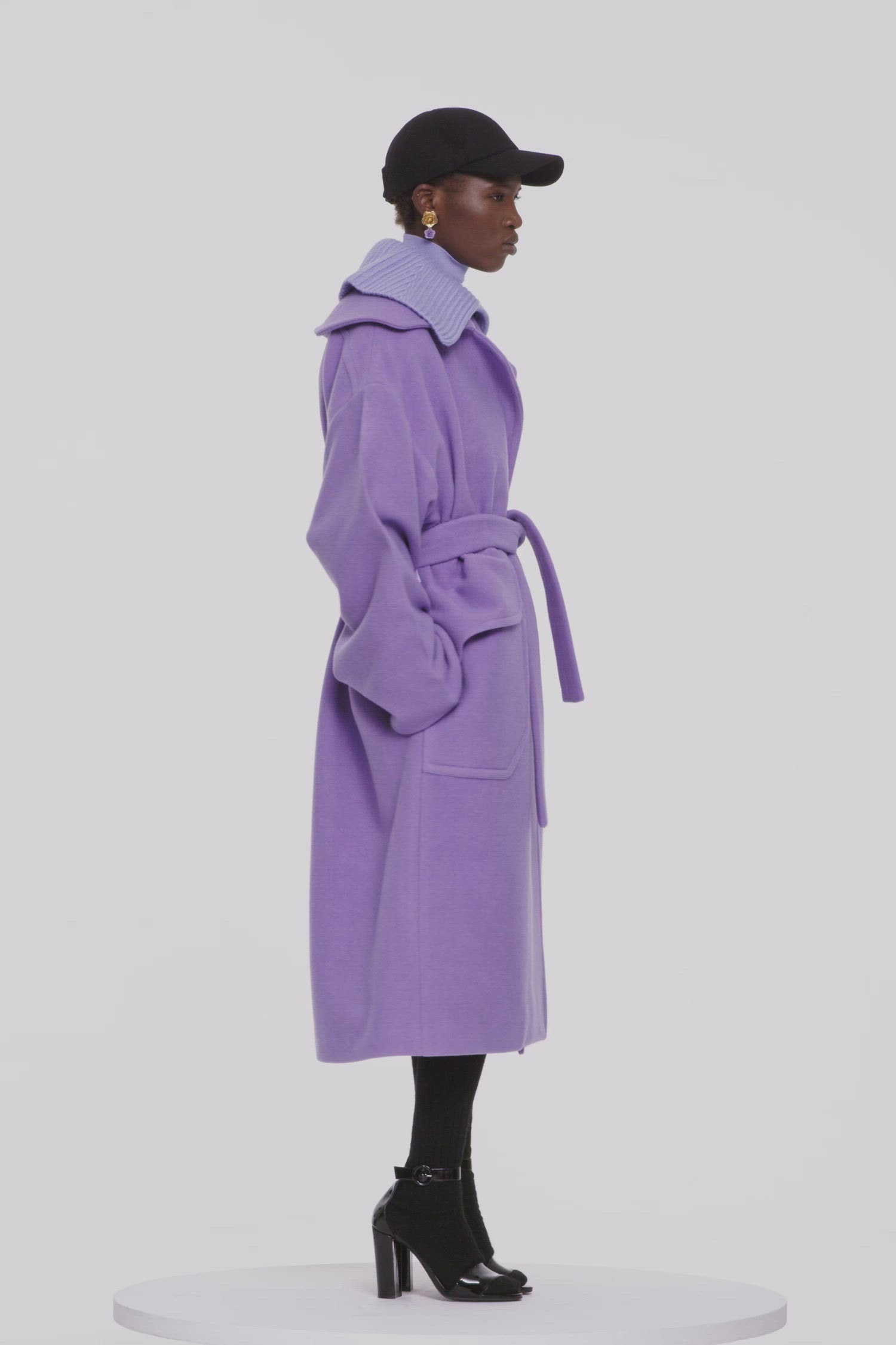 Patou | Maxi coat in double-faced wool