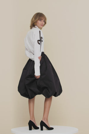 Embroidered logo shirt in organic cotton