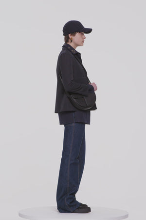 Patou embroidered felt cap