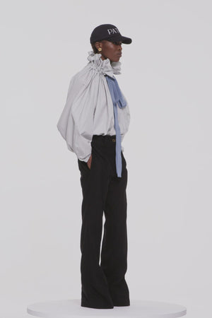 Haut à manches bouffantes en coton bio