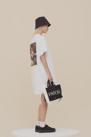 T-Shirt-Kleid „Gestiefelter Kater“ aus Bio-Baumwolle