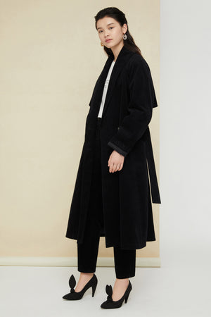 Corduroy trenchcoat