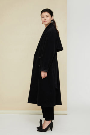 Corduroy trenchcoat