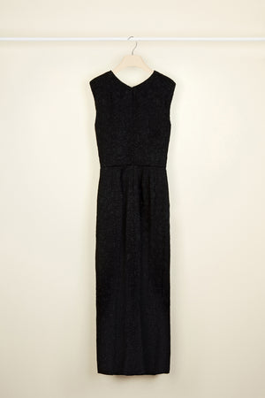 Robe longue à col twist