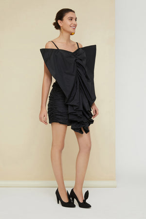 Vestito farfalla in faille