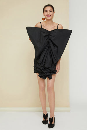Vestito farfalla in faille