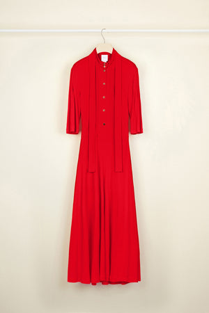 Necktie midi dress