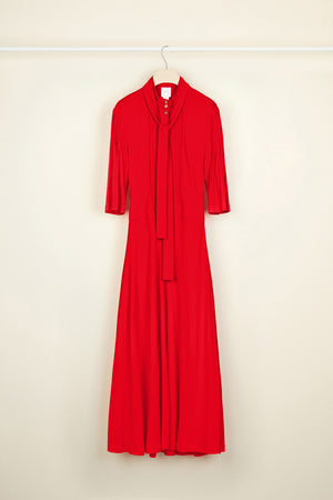Necktie midi dress
