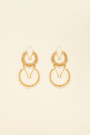 Doubles créoles en laiton