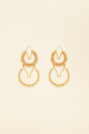 Doubles créoles en laiton