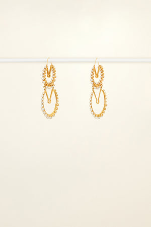 Doubles créoles en laiton