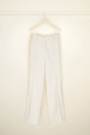 Pantalone a gamba dritta in lana vergine