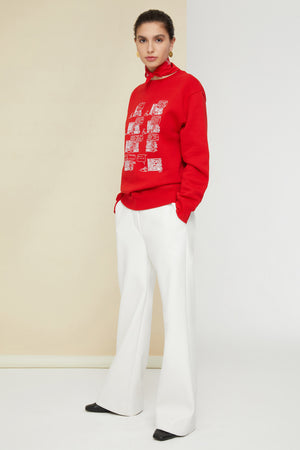 Pantalone iconico in ecopelle