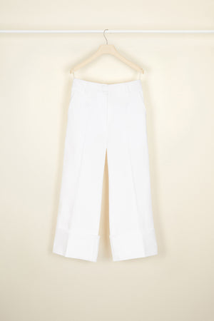 Pantalone iconico in cotone spina di pesce