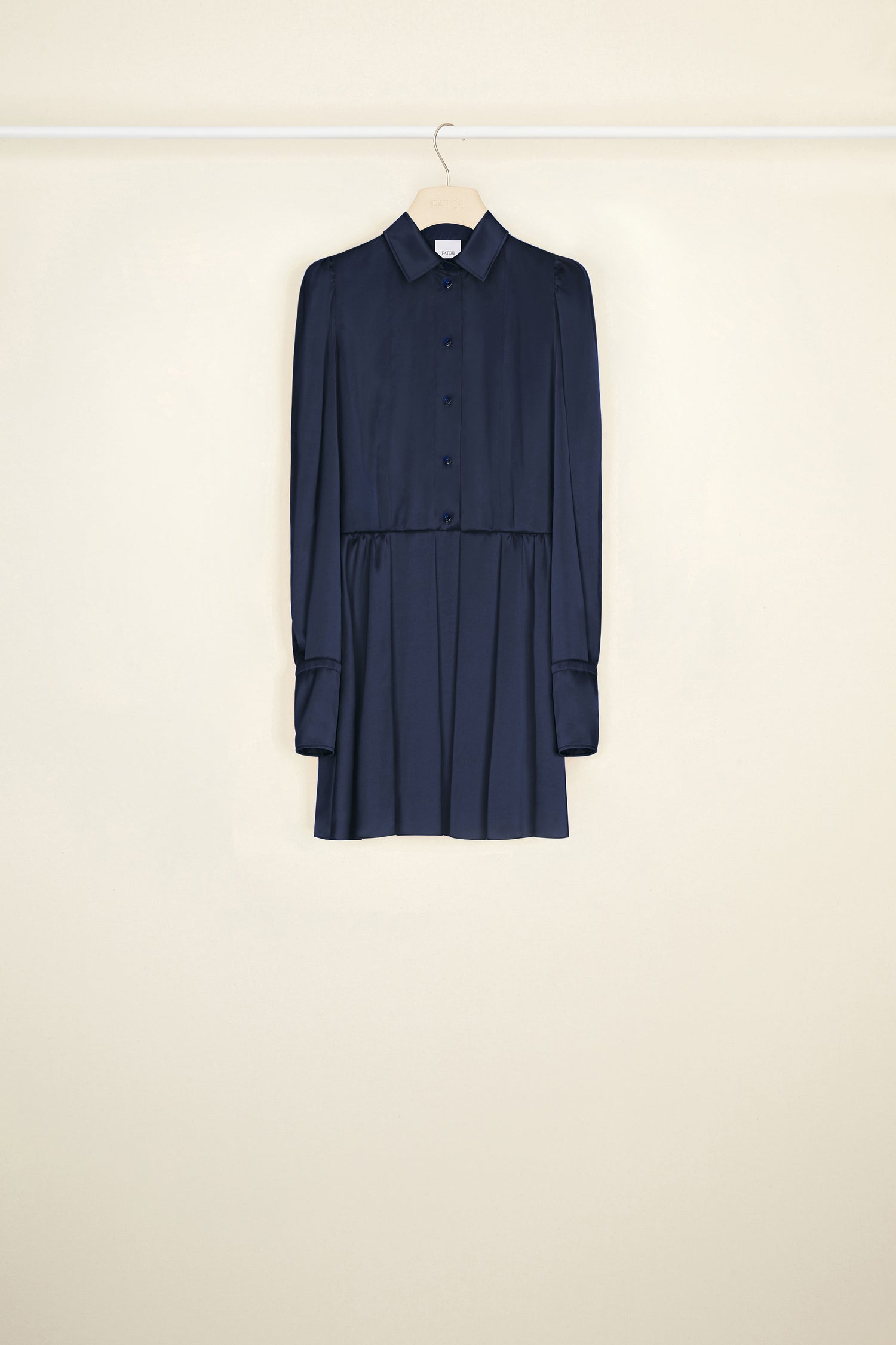 Patou | Pleated mini shirt dress Patou | Pleated mini shirt dress