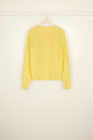 Jacquard jumper in mohair and alpaca