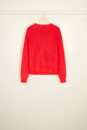 Jacquard jumper in mohair and alpaca