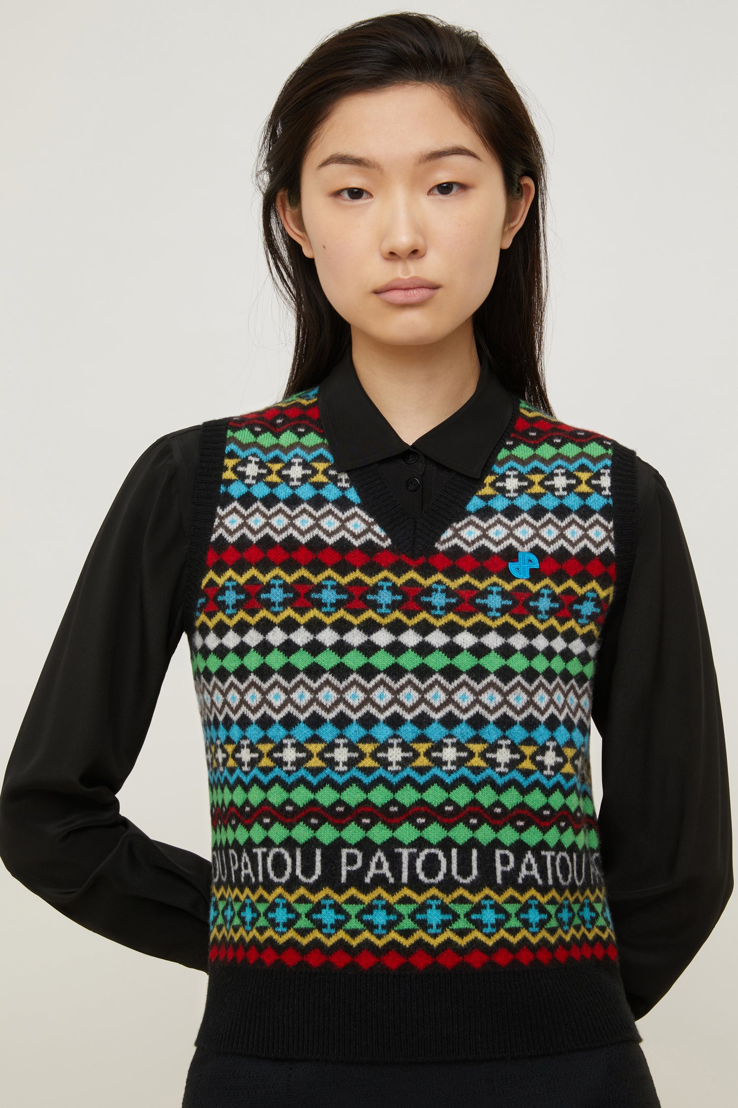 Patou | カシミア＆ウール パトゥ ジャカードベスト