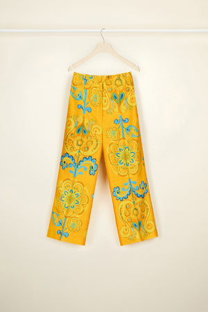 Pantalone crop iconico in tweed bio