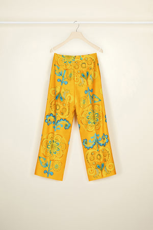 Pantalone crop iconico in tweed bio