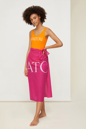 Patou pareo in organic cotton-voile