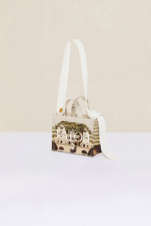Borsa tote Patou piccola in cotone bio stampato