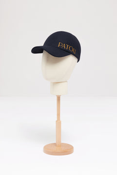 Patou embroidered felt cap