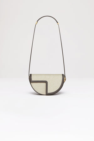 Die Le Patou Tasche aus Bio-Baumwolljacquard und Leder