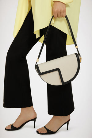 Le Patou bag in recycled cotton and leather