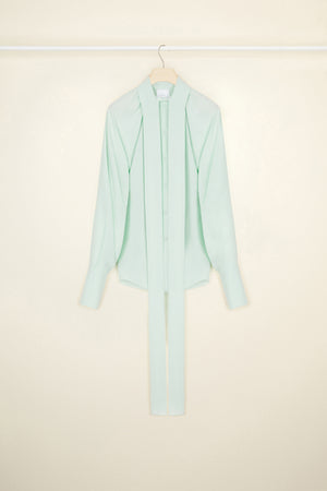 Silk lavallière blouse