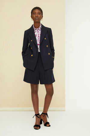 Camicia signature in cotone bio stampato
