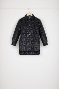 Quilted overshirt in recycled polyamide