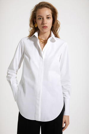 Tailored shirt in organic cotton