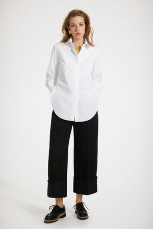 Tailored shirt in organic cotton