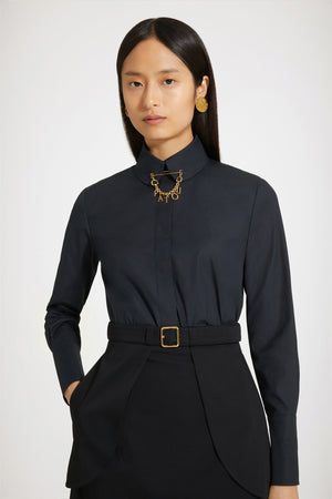 Chemise cintrée en coton bio