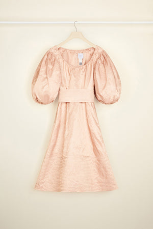 Cocktail dress in metal satin