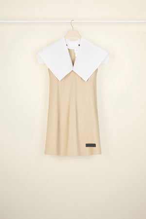 Robe courte en gabardine bio