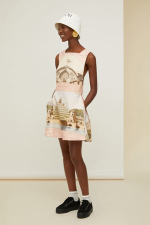 Mini-Trägerkleid aus Bio-Baumwolle und Wolle