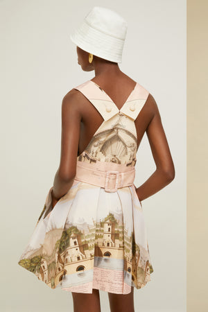 Mini-Trägerkleid aus Bio-Baumwolle und Wolle