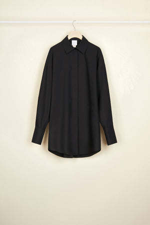 Mini shirt dress in organic cotton